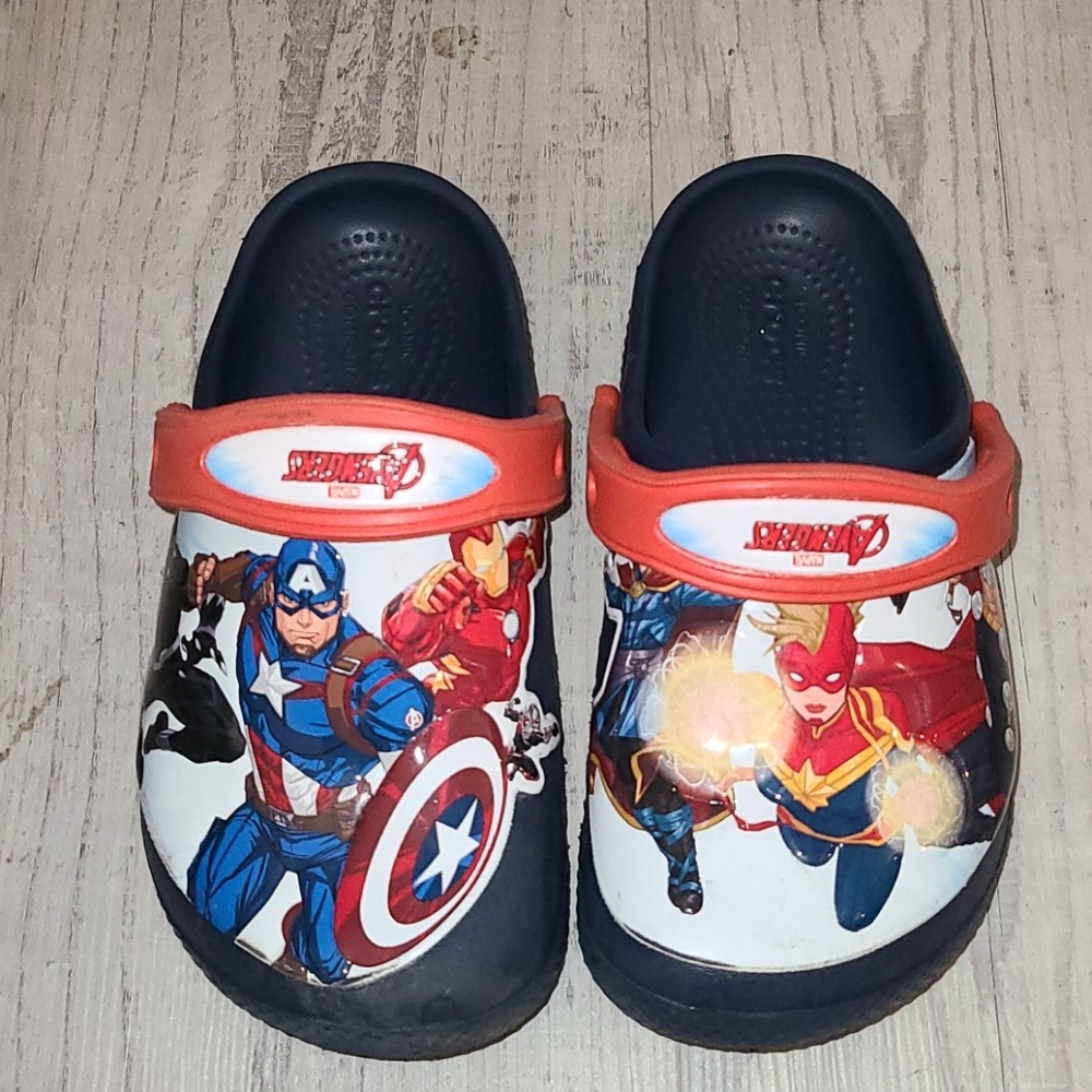 Marvel Crocs size 12c